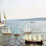 Unsere Flotte in Paradeformation neben der ALBATROS