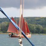 Die SHALOM auf Gegenkurs querab in Lee
