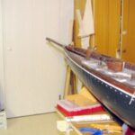 So ragte das alte Teil vorne aus dem Schiff.